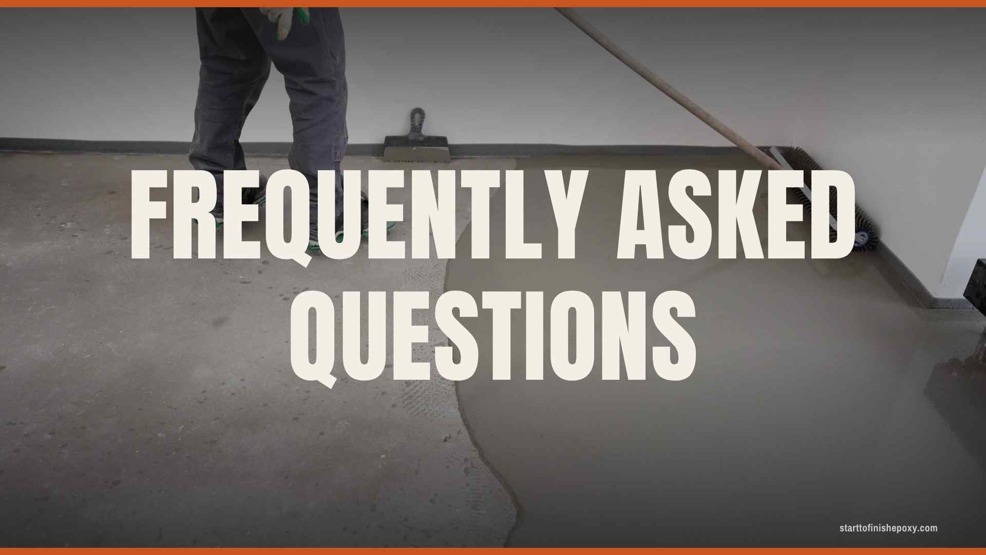 Frequently asked questions about epoxy garage floors