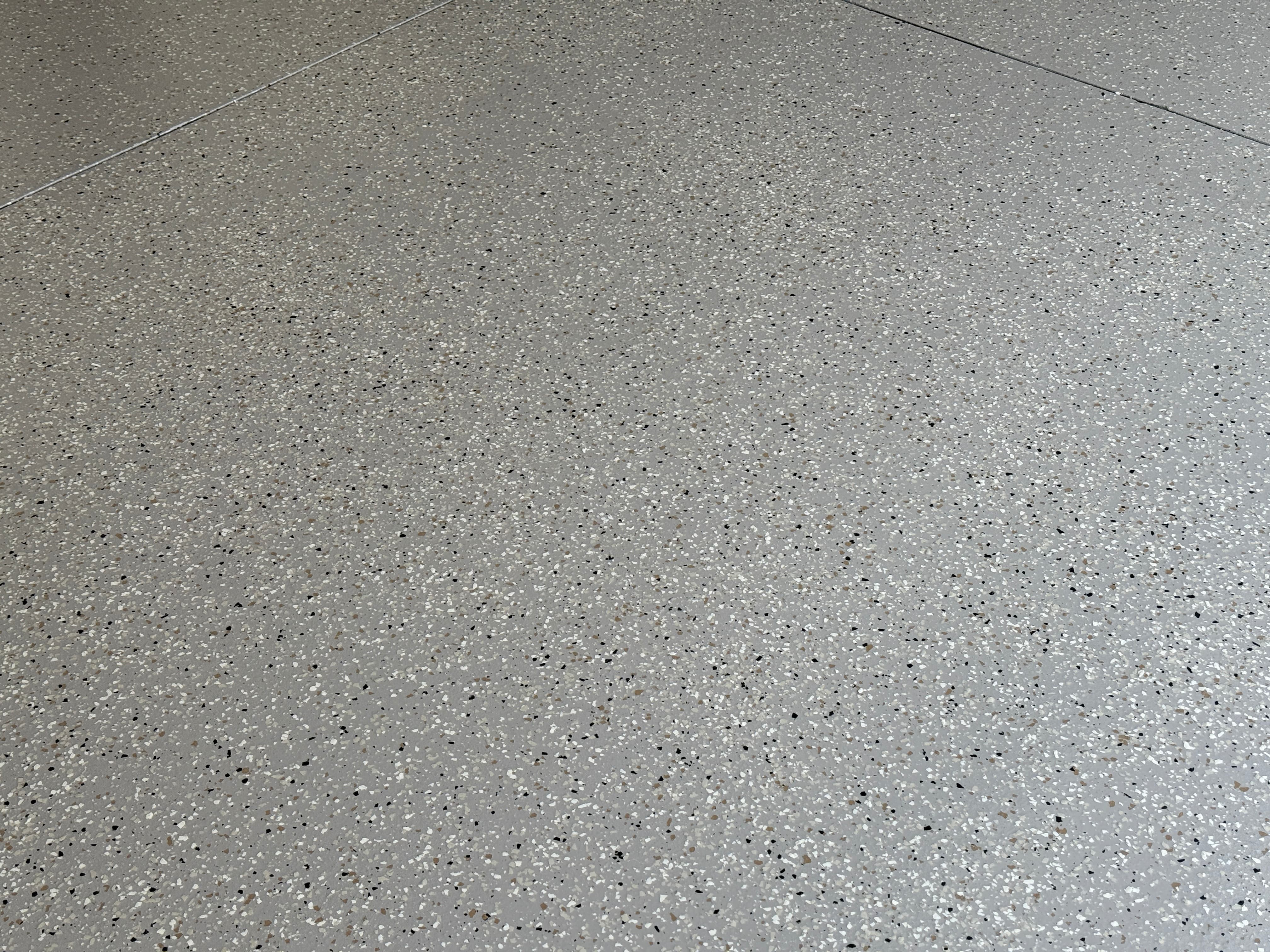 Close up of epoxy floor coating