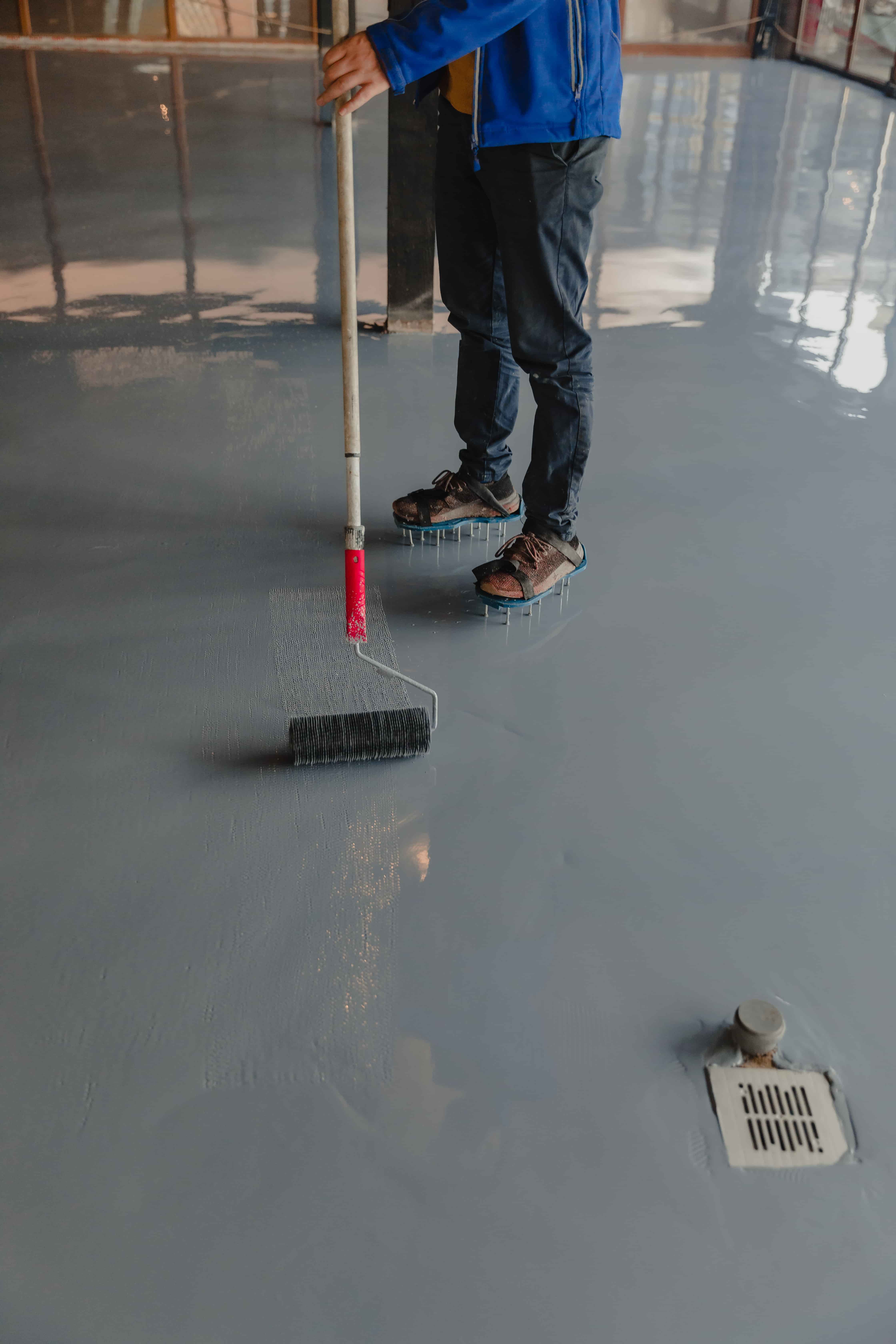 Armorseal Rexthane clear coat being applied