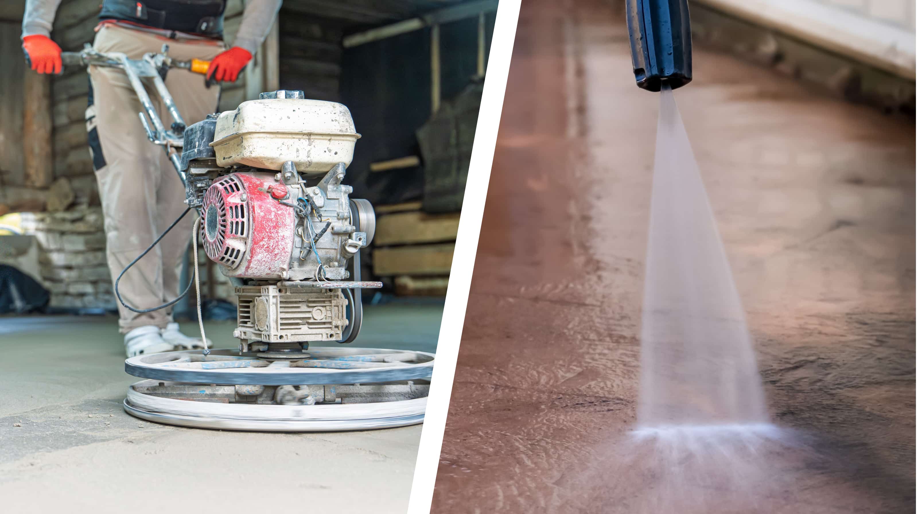 Garage floor surface preparation